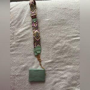 Boho Crossbody Strap + Mini Wallet Wristlet Set